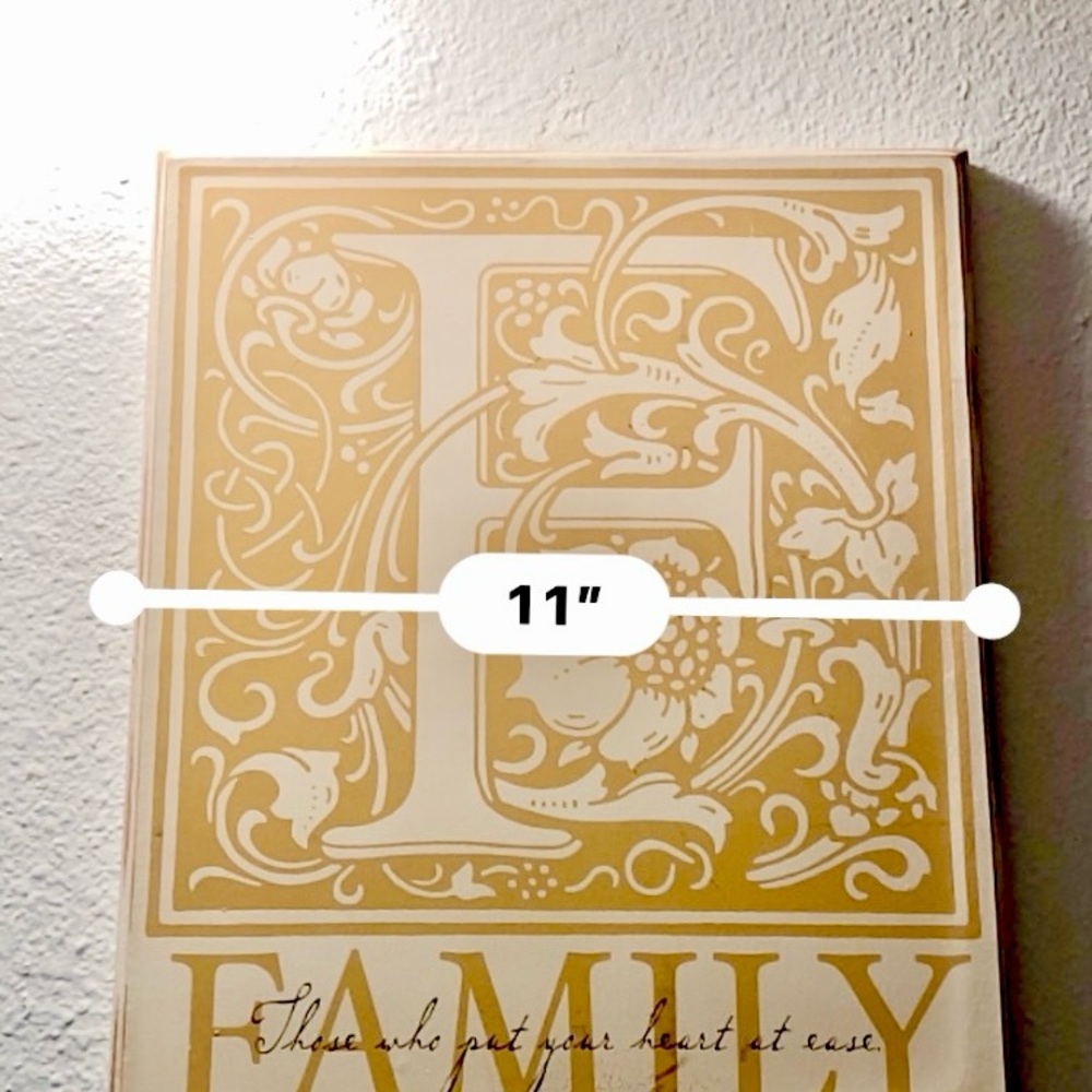 Vintage Wooden Distressed Wall Decor.  Letter “F” for Family. - Picture 5 of 8